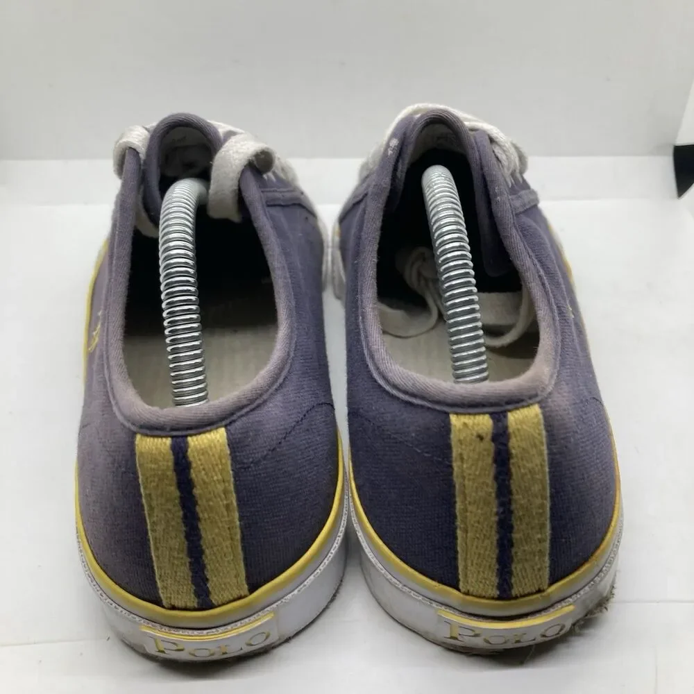 Polo Ralph Lauren Cantor Low Canvas Shoe Mens size 9.5 Navy Blue Chancery